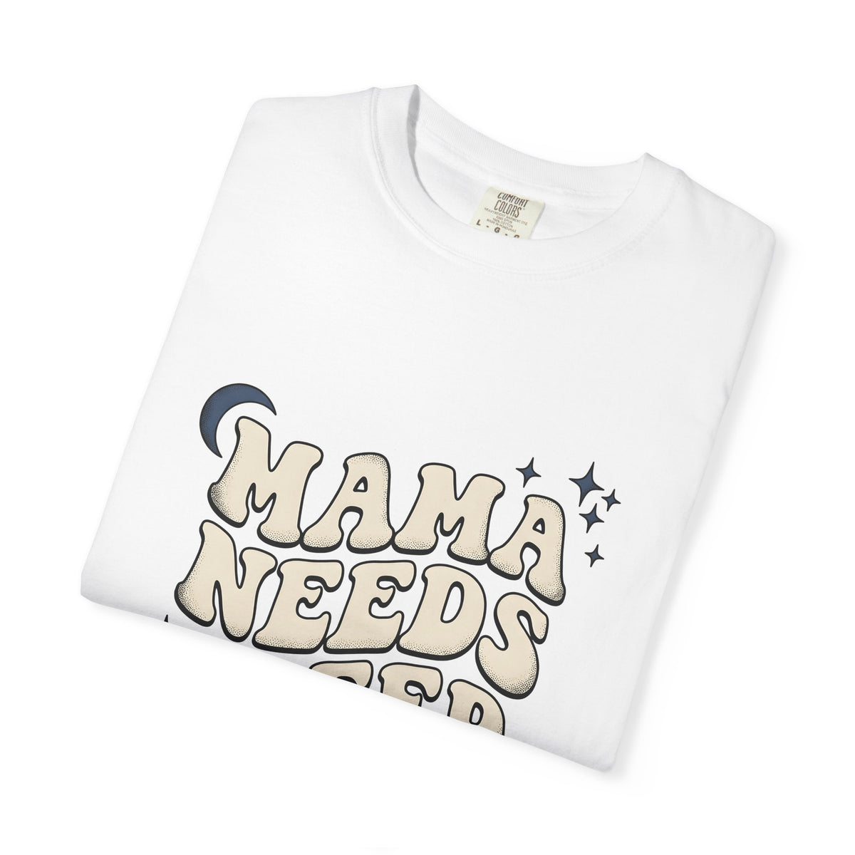 Large Bubble Text T-Shirt Moms Pajamas Gift Women Throwback T-Shirt Bubble Letter T-Shirt Motherhood Fan Retro Style T-Shirt Sleepwear Graphic