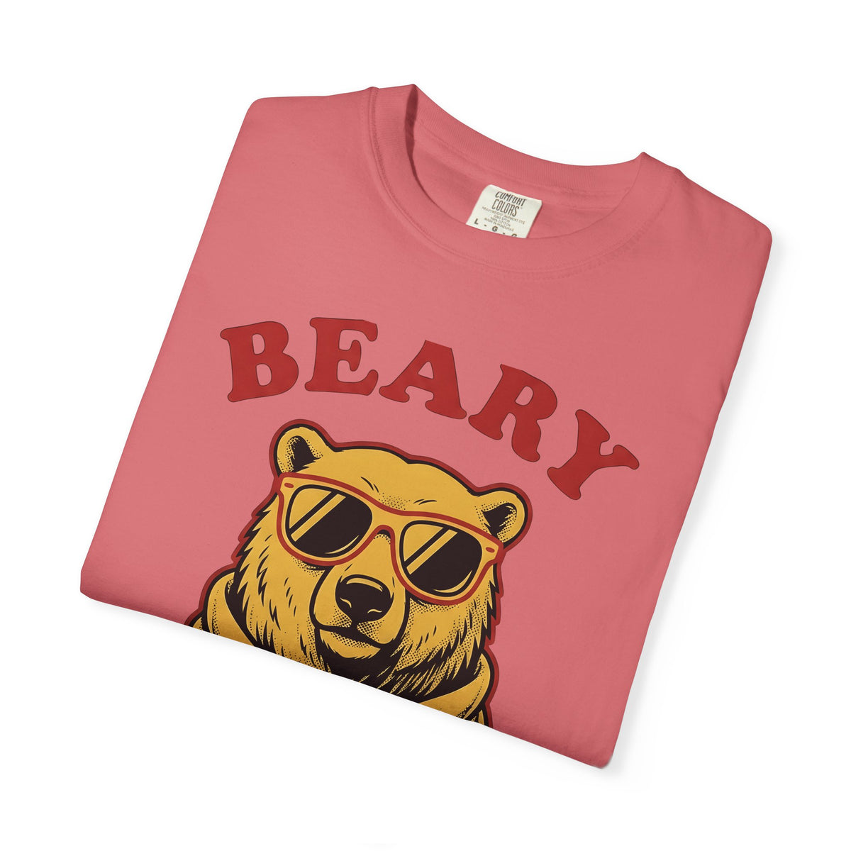 Bear Shades T-Shirt Christmas Wildlife Gift Women Comic T-Shirt Teddy T-Shirt Xmas Fan Cartoon T-Shirt Animal Graphic Retro Neck Wrap T-Shirt