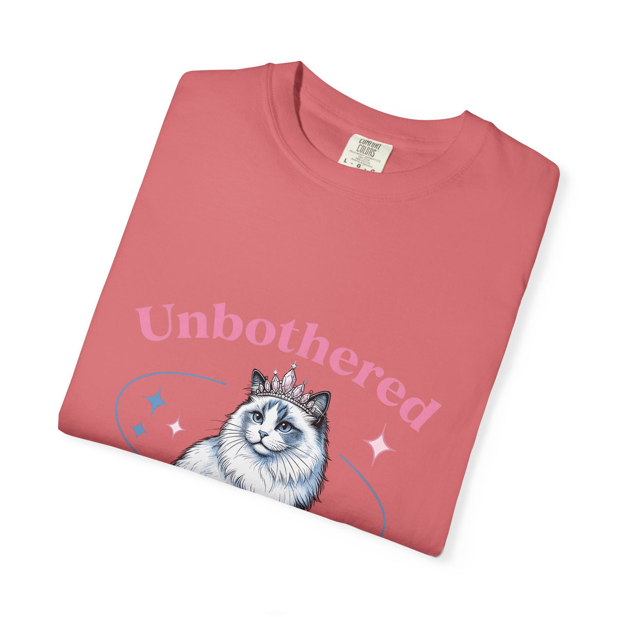 Crowned Cat T-Shirt Cat Princess Gift Women Trending T-Shirt Kitty T-Shirt Cat Fan Feline T-Shirt Royal Graphic Vintage Sparkle T-Shirt