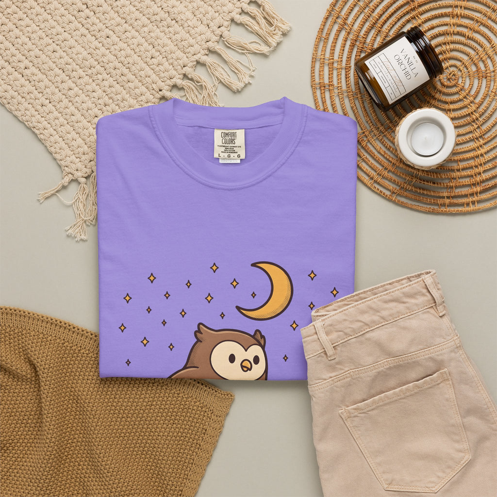 Owl Skating Shoes T-Shirt Sports Creatures Gift Women Kawaii T-Shirt Roller Skates T-Shirt Athlete Fan Animal Graphic T-Shirt Classic Music Player