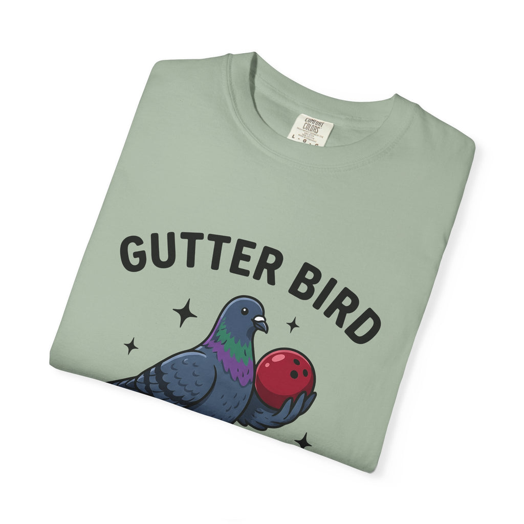 Bird Bowling T-Shirt Bowling Satire Gift Women Animated T-Shirt Bowling Ball T-Shirt Bowling Fan Cartoon T-Shirt Parody Graphic Old School Tenpin