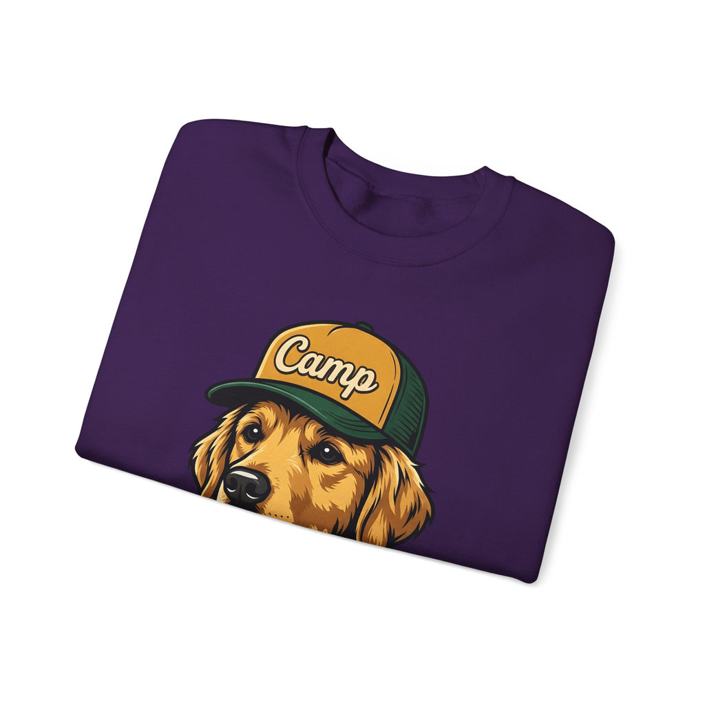 Golden Retriever Sweatshirt Dog Hiking Gift Women Hand Drawn Sweatshirt Retriever Sweatshirt Dog Fan Illustrated Graphic Sweatshirt Classic Cap Sweatshirt