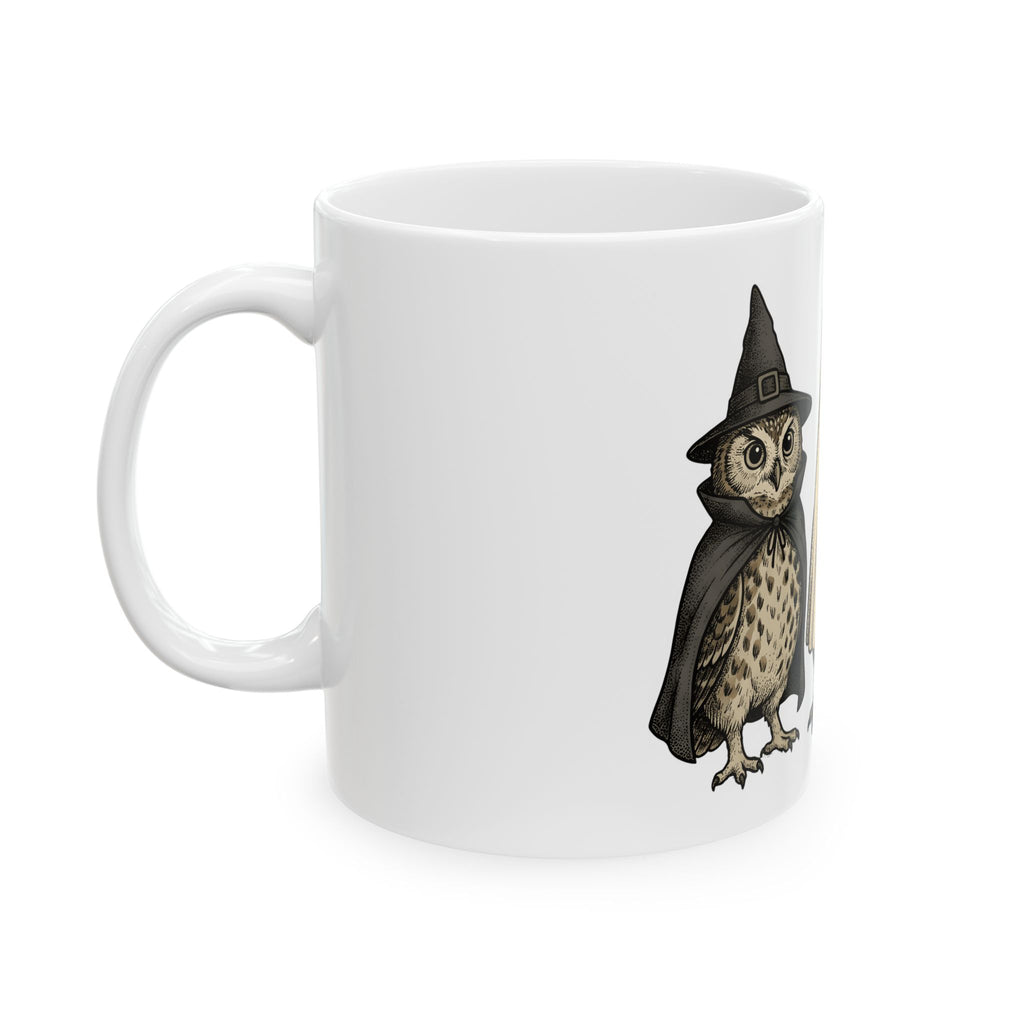 Owl Halloween Costumes Halloween Creatures Gift Classic Owl Costume Horror Fan Spooky Monster Mug