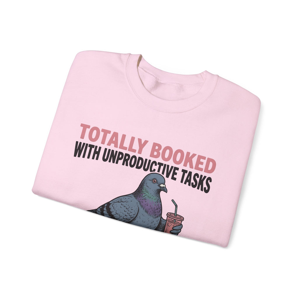 Pigeon Drawing Sweatshirt Funny Wildlife Gift Women Comic Sweatshirt Dove Sweatshirt Humor Fan Cartoon Sweatshirt Animal Graphic Classic Coffee Cup Sweatshirt