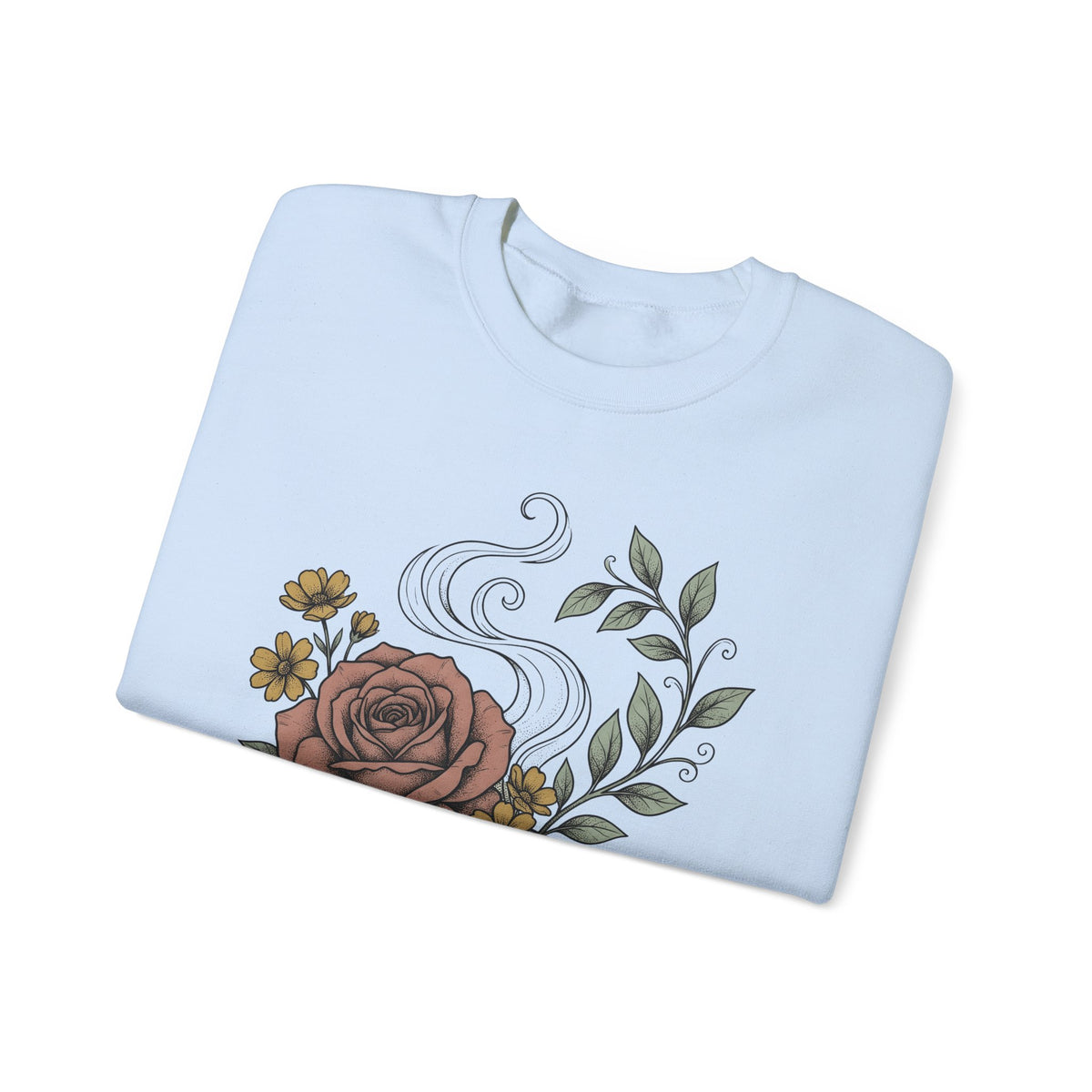 Floral Teacup Sweatshirt Moms Tea Gift Women Botanical Sweatshirt Teacup Sweatshirt Mother Fan Herbaceous Sweatshirt Tea Graphic Vintage Rose Sweatshirt