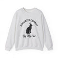Cat Outline Sweatshirt Cat Animal Gift Women Simple Sweatshirt Kitten Sweatshirt Cat Fan Feline Sweatshirt Creature Graphic Retro Tiara Sweatshirt