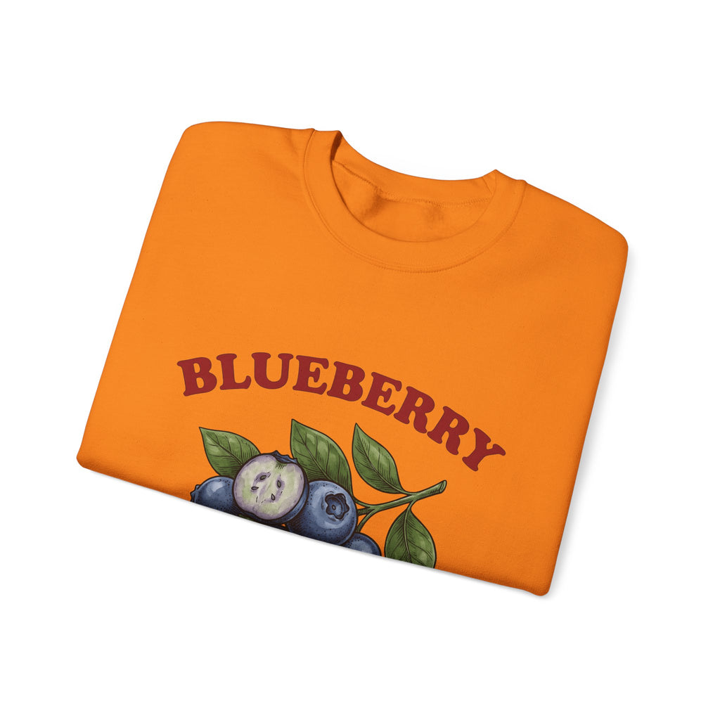 Blueberry Sprig Sweatshirt Fruit Cooking Gift Women Sketch Sweatshirt Blueberries Sweatshirt Fruit Fan Drawing Design Line Art Greenery Sweatshirt