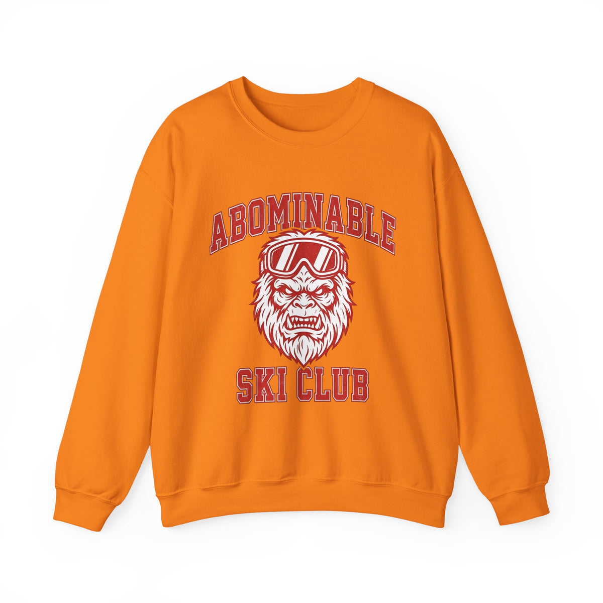 Abominable Snowman Face Sweatshirt Christmas Cold Gift Women Strong Sweatshirt Yeti Sweatshirt Xmas Fan Vintage Sweatshirt Frosty Graphic Antique Snow Goggles