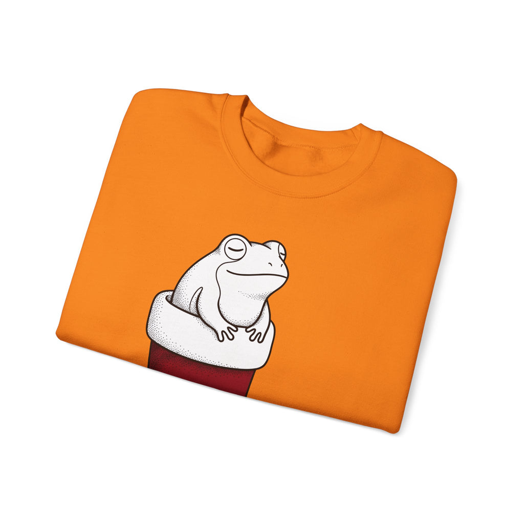 Frog Holiday Sock Sweatshirt Christmas Pet Gift Women Modern Sweatshirt Toad Sweatshirt Xmas Fan Holiday Sweatshirt Animal Graphic Doodle Xmas Stocking Sweatshirt