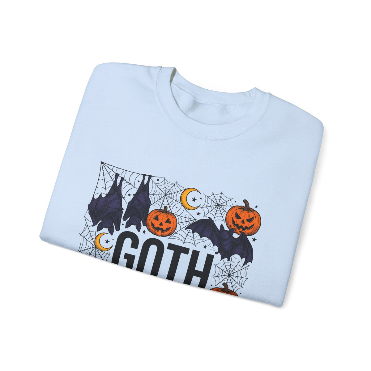 Vampire Pumpkin Goth Autumn Gift Horror Bloodsucking Dark Fan Macabre Fall Hand Drawn Webbing Sweatshirt