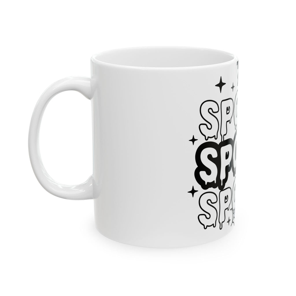 Spirit Design Mug Halloween Thriller Gift Women Modern Mug Spirituality Mug Horror Fan Abstract Mug Suspense Graphic Vintage Web