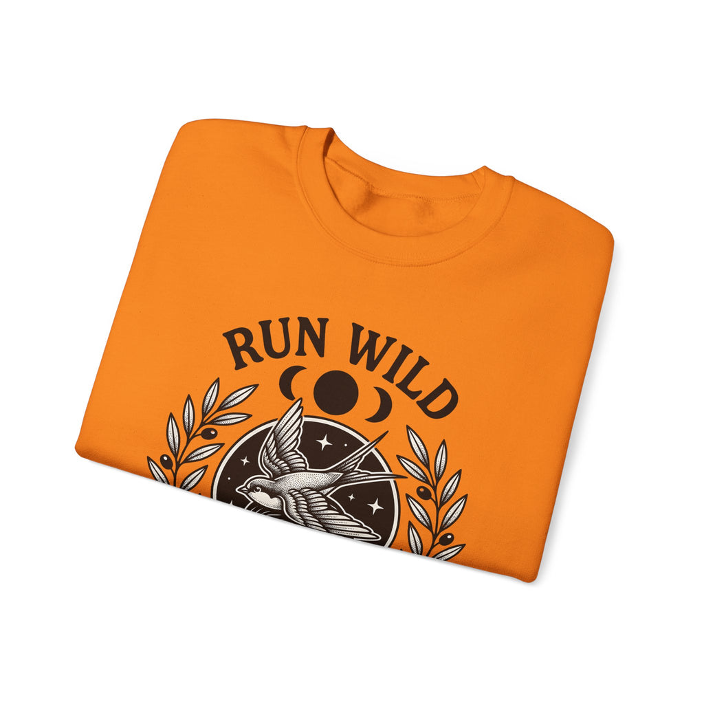 Female Bird Illustration Sweatshirt Sports Activities Jogging Gift Women Hippie Sweatshirt Bird Sweatshirt Athlete Enthusiast Bohemian Sweatshirt Runner