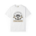 Horse Tree T-Shirt Vineyard Equestrian Gift Women Vintage T-Shirt Equine T-Shirt Winery Enthusiast Retro T-Shirt Horseback Graphic Hand Drawn Olive