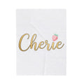 Strawberry Print Blanket Valentine's Day Affection Gift Women Cursive Blanket Fruit Blanket Valentine Fan Handwritten Blanket Love Graphic Pastel