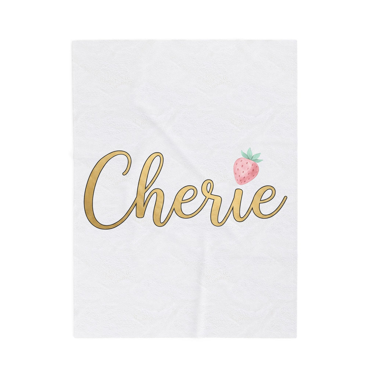 Strawberry Print Blanket Valentine's Day Affection Gift Women Cursive Blanket Fruit Blanket Valentine Fan Handwritten Blanket Love Graphic Pastel