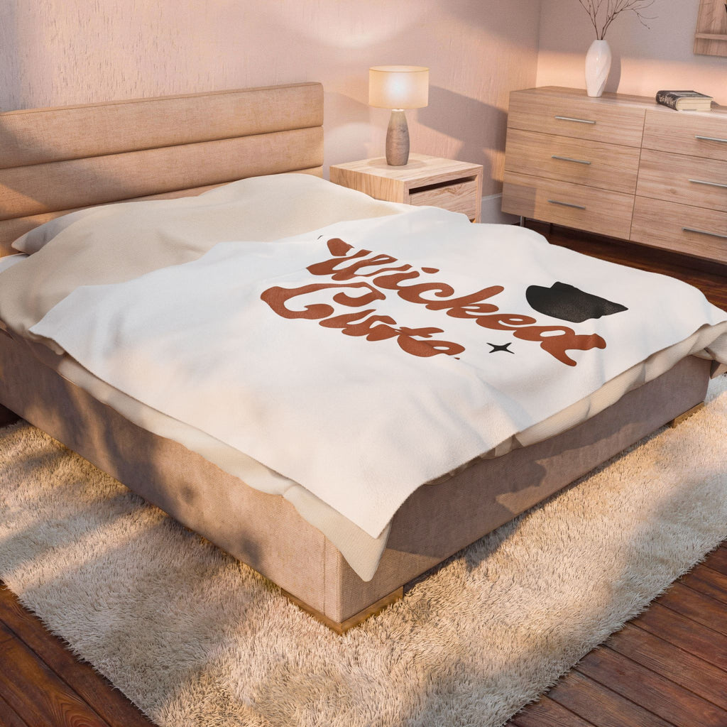 Feline Shape Blanket Halloween Style Gift Women Classic Blanket Cat Blanket Horror Fan Retro Blanket Fashion Graphic Simple Twinkles Blanket