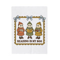 Phantom Reader Blanket Teachers Fright Gift Women Adorable Blanket Bookworm Blanket Educator Enthusiast Cute Blanket Horror Graphic Classic