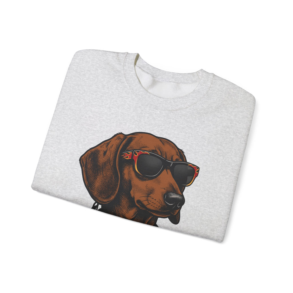Dachshund Hound Sweatshirt Dog Creatures Gift Women Traditional Tattoo Sweatshirt Wiener Dog Sweatshirt Dog Fan Sailor Sweatshirt Beast Graphic Classic Sun