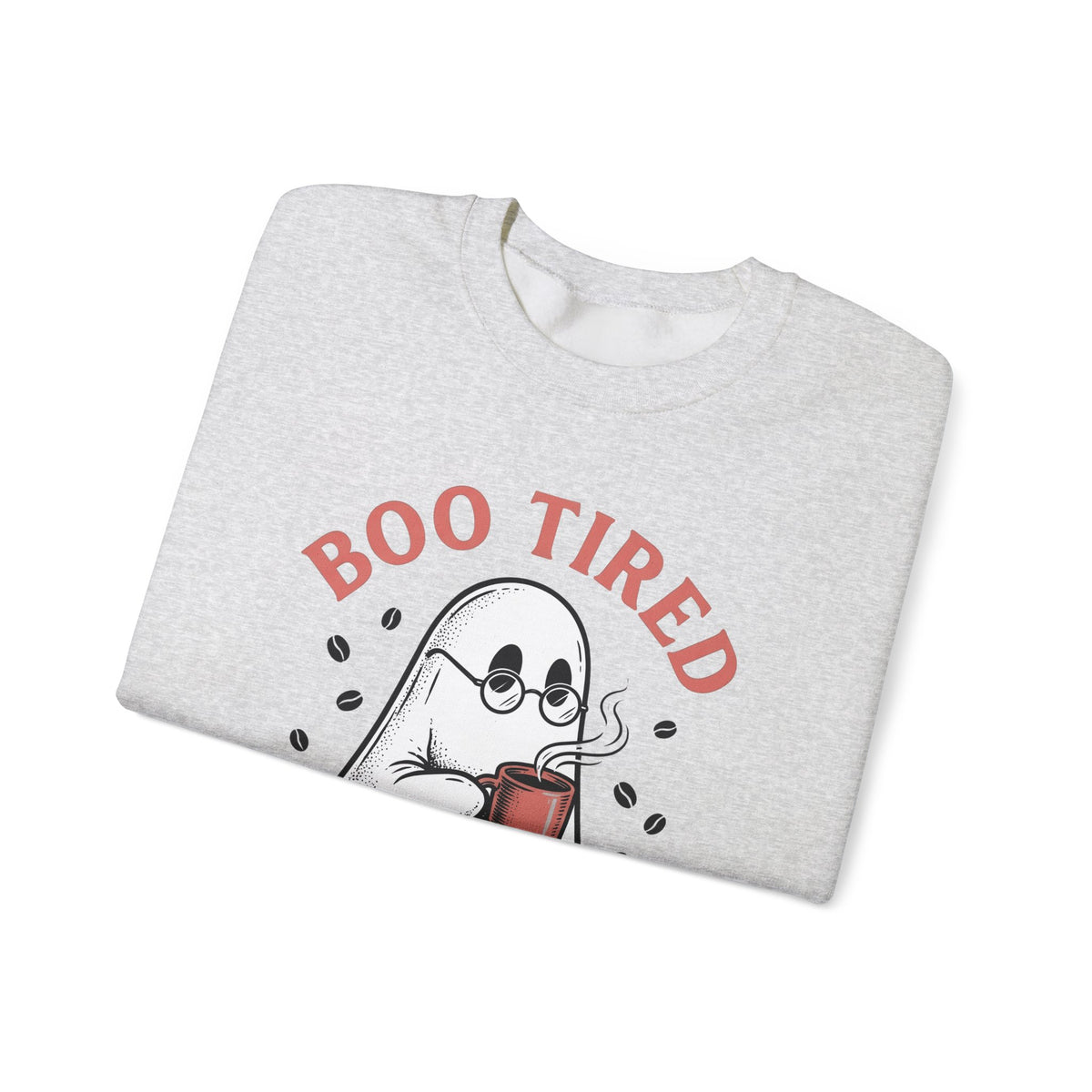 Ghost Brew Sweatshirt Halloween Latte Gift Women Line Art Sweatshirt Spirit Sweatshirt Horror Fan Spectral Sweatshirt Coffee Graphic Comic Tea Cup Sweatshirt