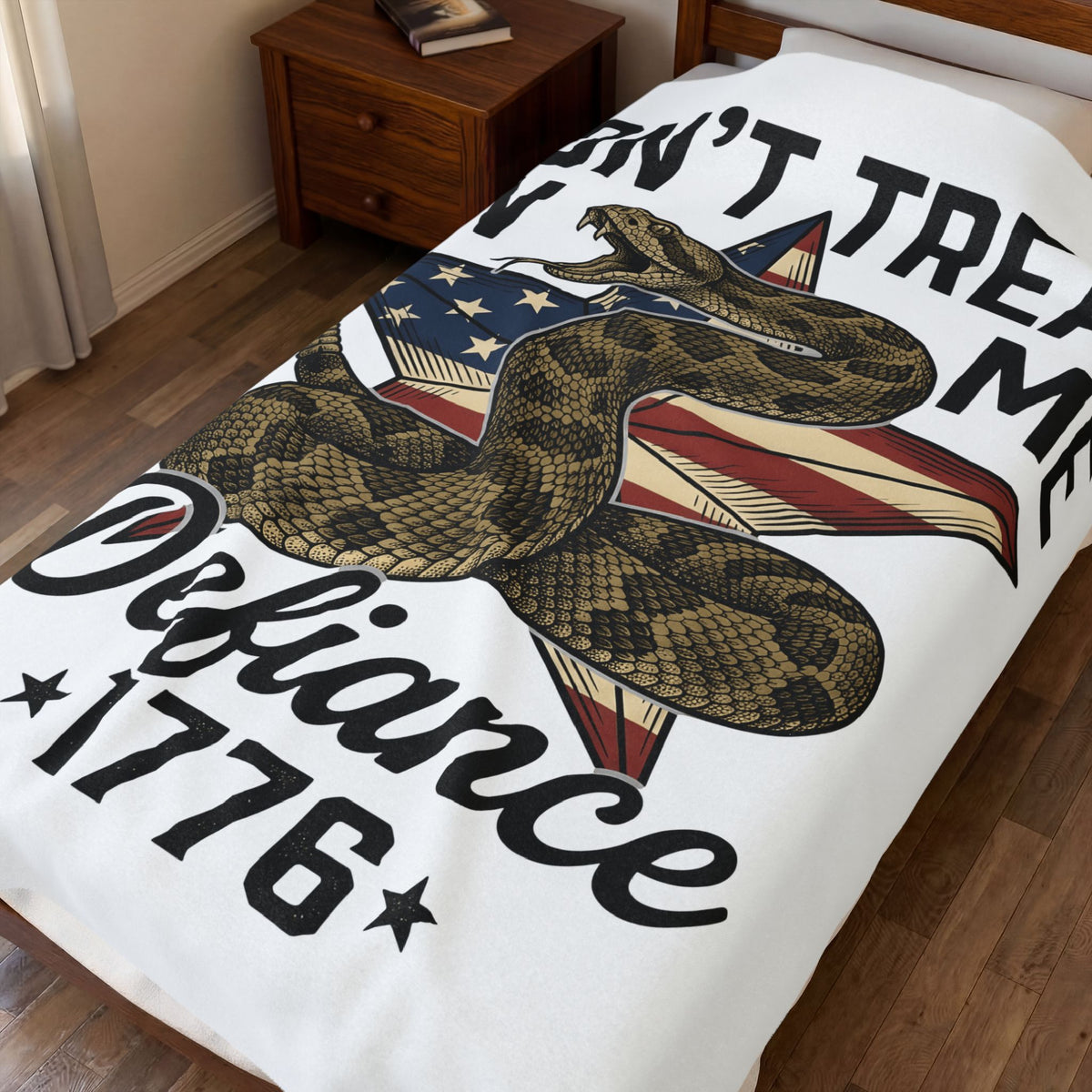 Rattlesnake Star Blanket 4th Of July Liberty Gift Women Sketch Blanket Rattler Blanket Independence Day Fan Drawing Graphic Blanket Line Art Usa