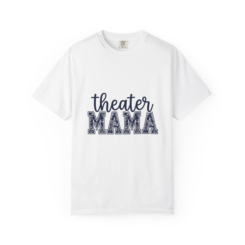 Flower Lettering T-Shirt Moms Plays Gift Women Strong T-Shirt Typography T-Shirt Motherhood Fan Bold T-Shirt Theater Graphic Contemporary Blossoms