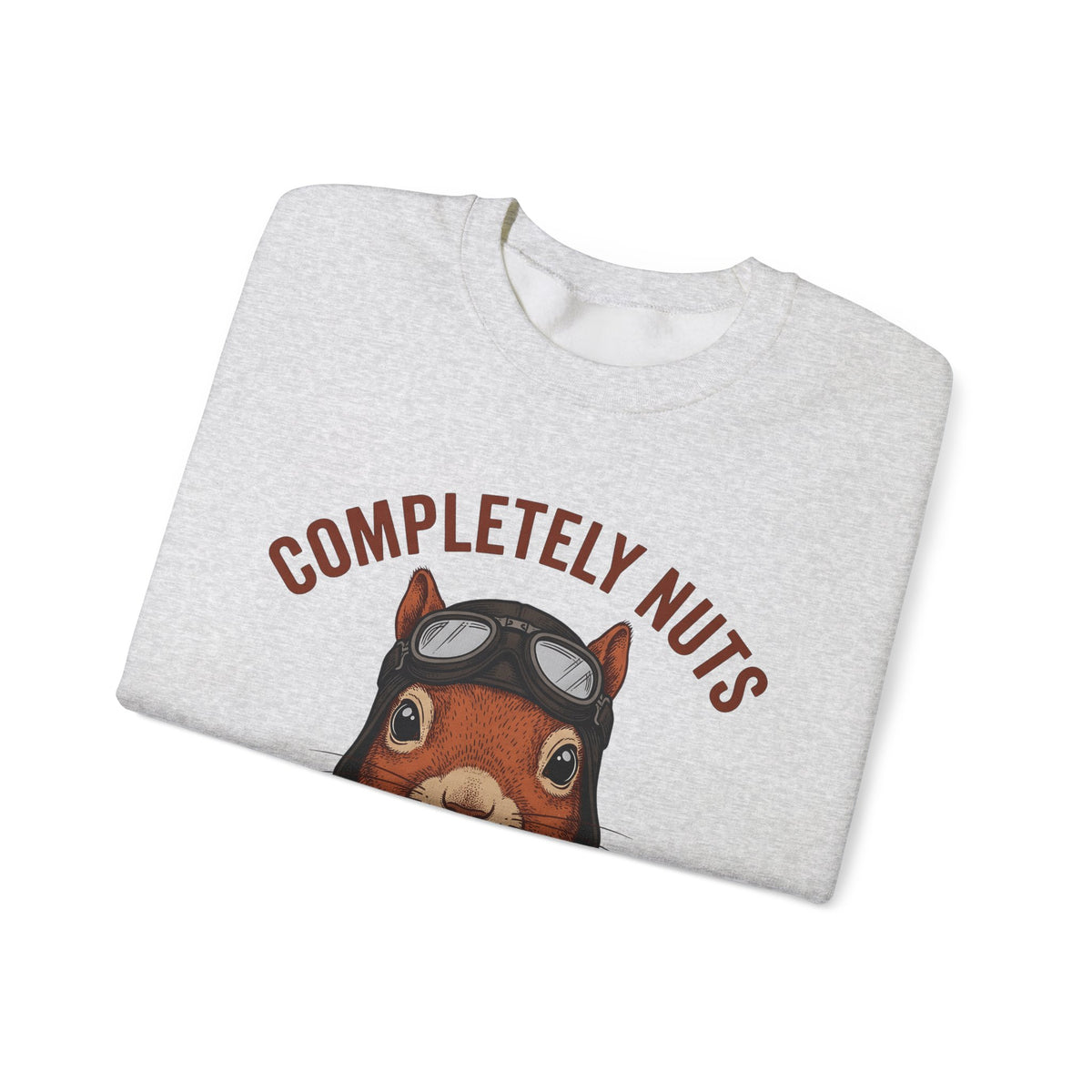 Squirrel Aviator Sweatshirt Funny Wildlife Gift Women Comic Sweatshirt Chipmunk Sweatshirt Humor Fan Cartoon Sweatshirt Animal Graphic Retro Pilot Goggles