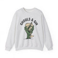 Zombie Claw Cocktail Sweatshirt Halloween Event Gift Women Old School Sweatshirt Cocktail Sweatshirt Horror Fan Retro Sweatshirt Party Graphic Doodle Tumbler