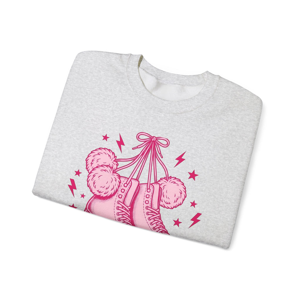 Ice Boots Sweatshirt Holiday Frost Gift Women Hand Drawn Sweatshirt Winter Boots Sweatshirt Christmas Fan Cold Weather Sweatshirt Frosty Graphic Sketch Fluff
