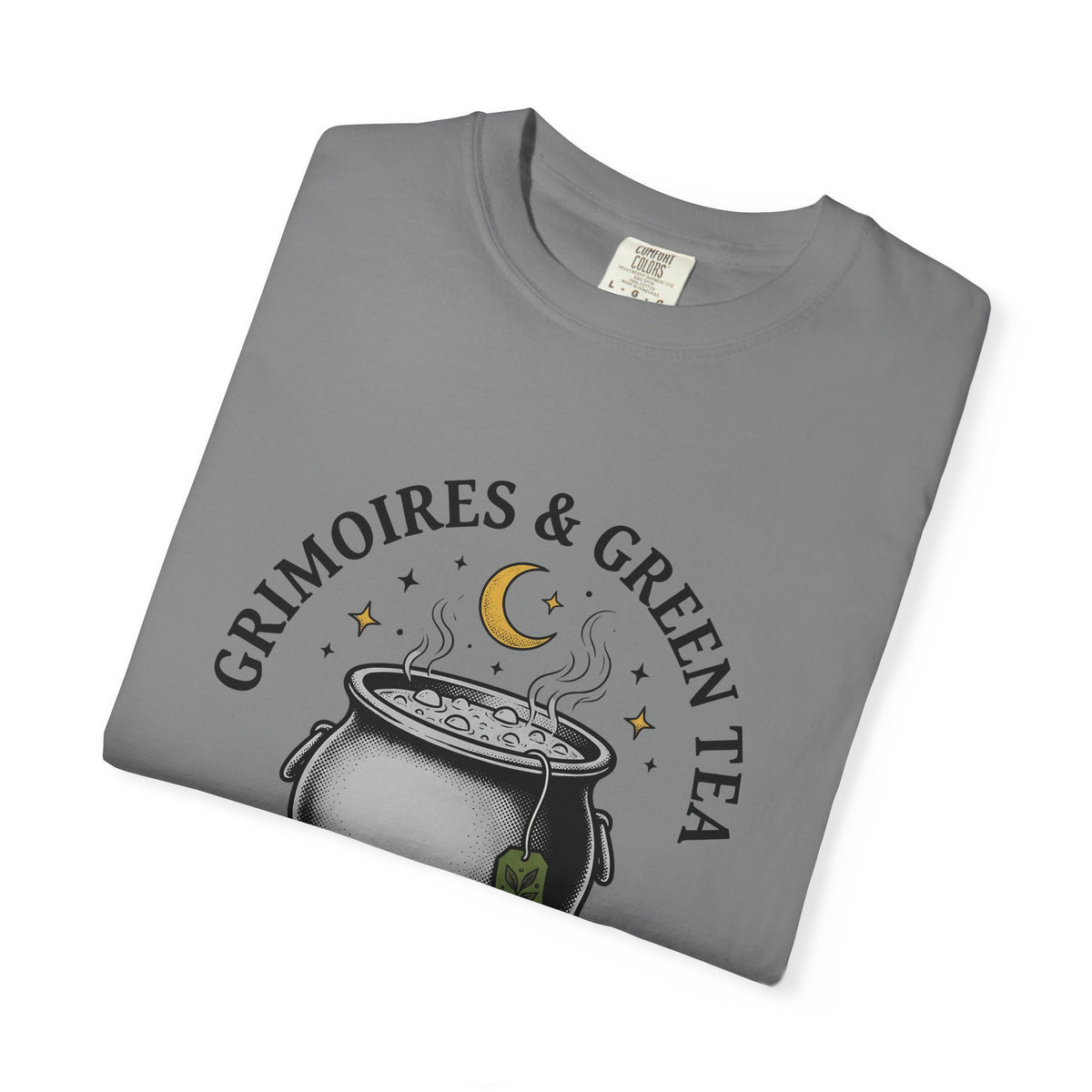 Witch Cauldron T-Shirt Boho Chic Witchcraft Gift Women Vintage T-Shirt Cauldron T-Shirt Bohemian Enthusiast Retro T-Shirt Occult Graphic Hand Drawn