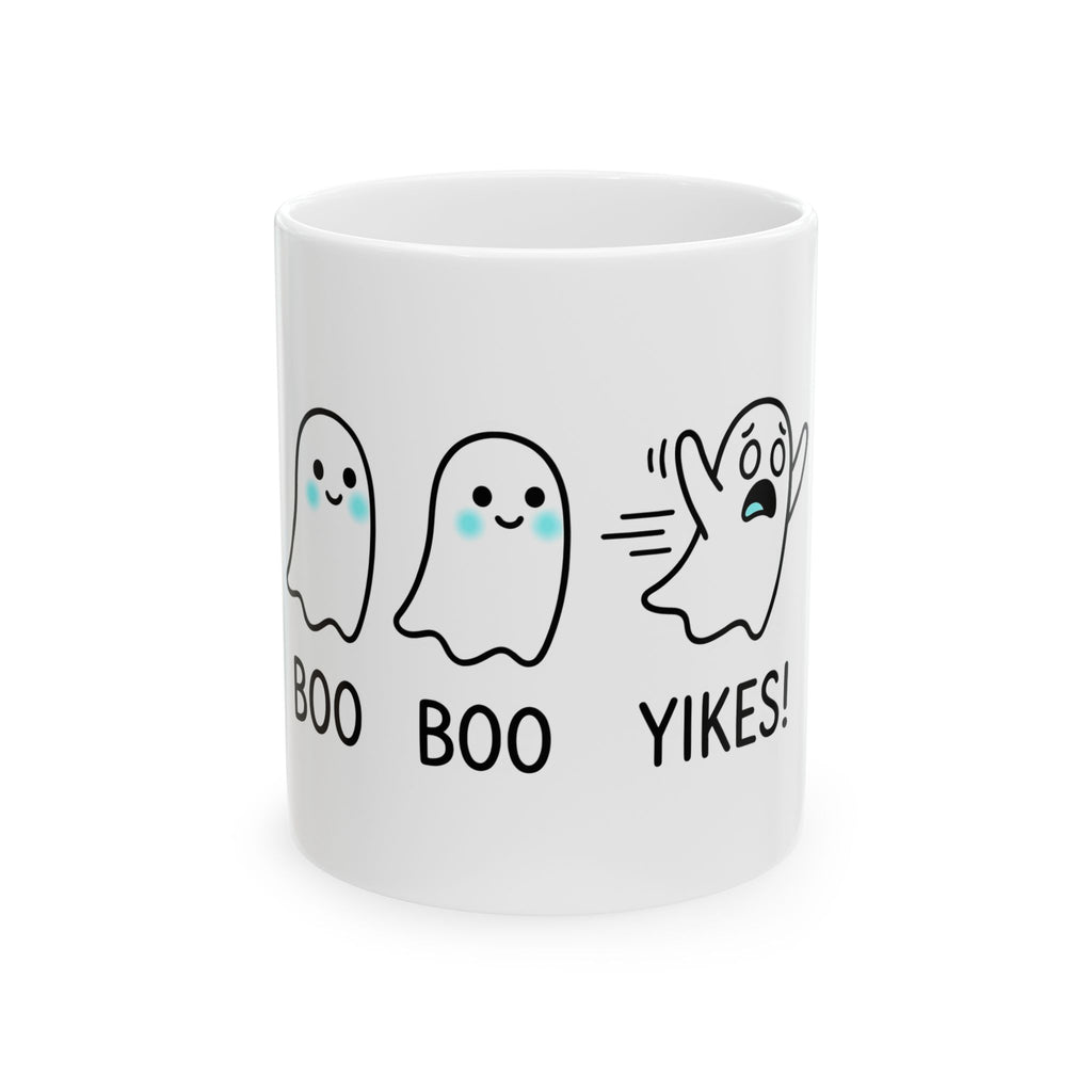 Sweet Ghost Pack Mug Funny Halloween Party Gift Women Chibi Mug Ghostly Spirits Mug Humor Fan Cartoon Mug Spooky Graphic Halloween