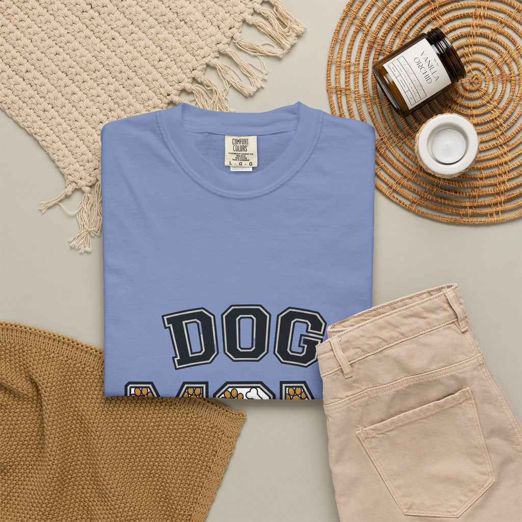 Dog Mom Illustration T-Shirt Dog Mom Dog Mom Companions Gift Women Eye-Catching T-Shirt Puppy T-Shirt Dog Mom Fan Canine Graphic Pet Design