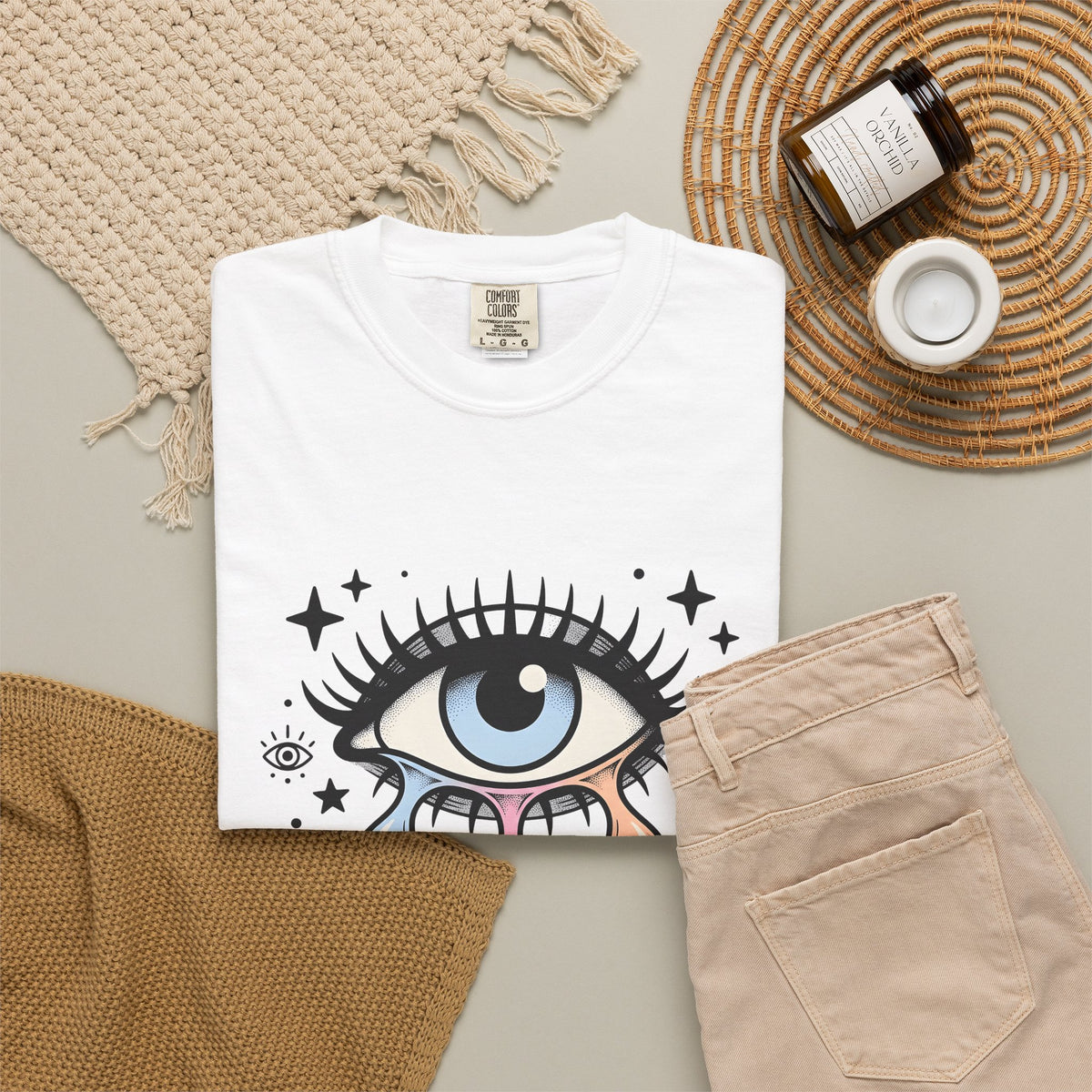 Magical Eye T-Shirt Boho Chic Meditation Gift Women Tribal T-Shirt Third Eye T-Shirt Bohemian Enthusiast Primitive T-Shirt Mindfulness Graphic