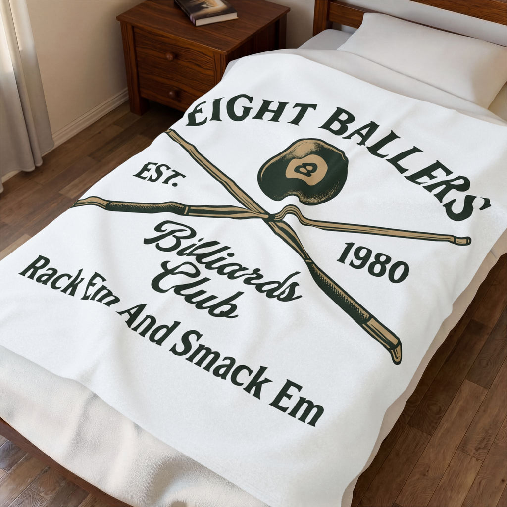 Eight Ball Blanket Billiards Bar Gift Women Vintage Blanket Magic Ball Blanket Pool Fan Distressed Blanket Pub Graphic Retro Pool Cues Blanket
