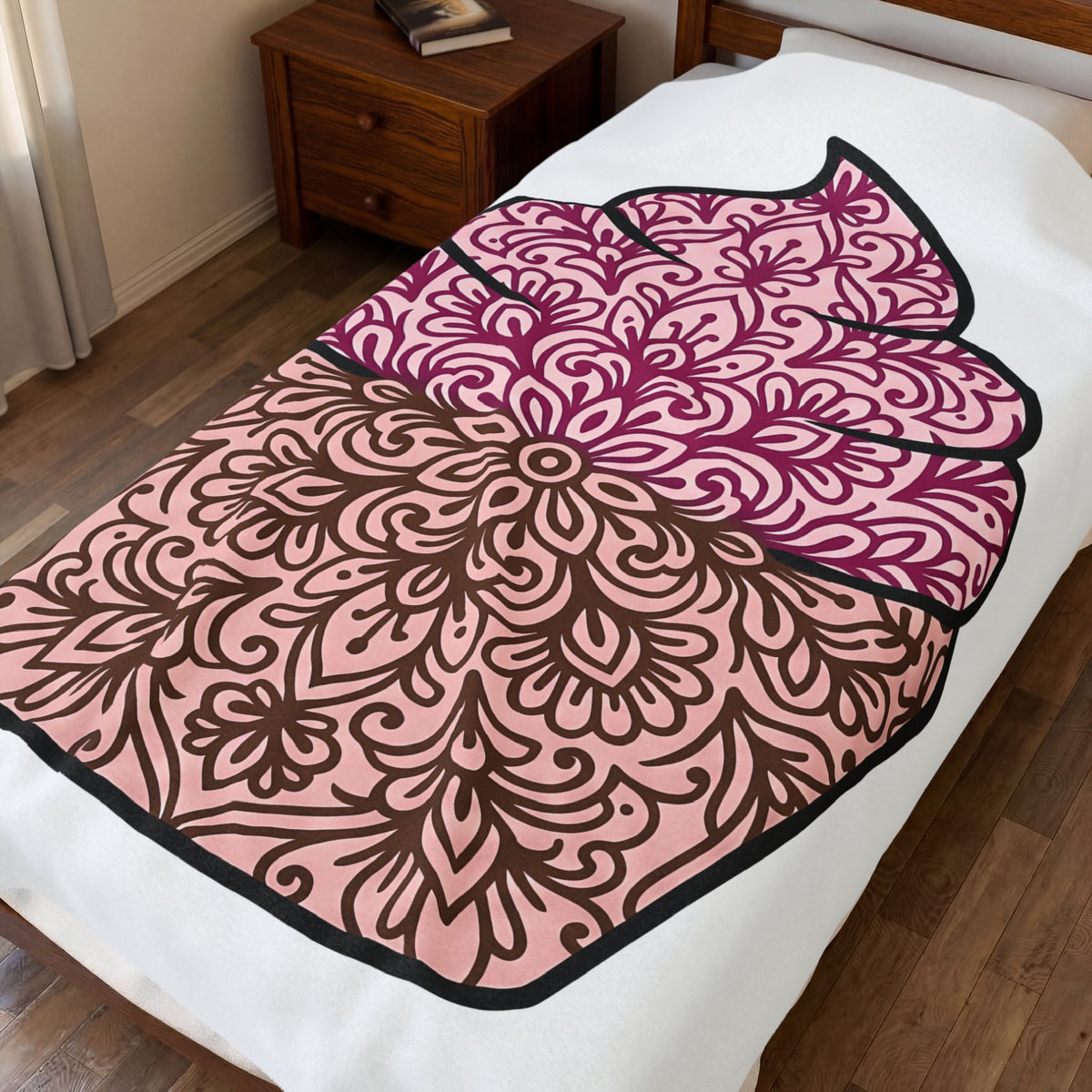 Cupcake Clipart Blanket Desserts Confectionery Gift Women Hand Drawn Blanket Muffin Blanket Pastry Fan Illustrated Blanket Candy Graphic Geometric
