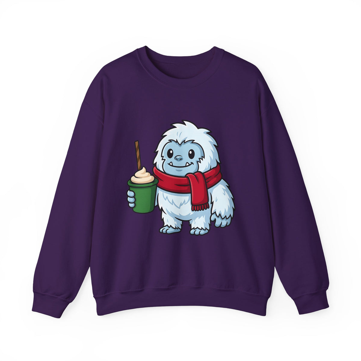 Abominable Snowman Christmas Holiday Gift Comic Yeti Xmas Fan Cartoon Holiday Chibi Sweatshirt