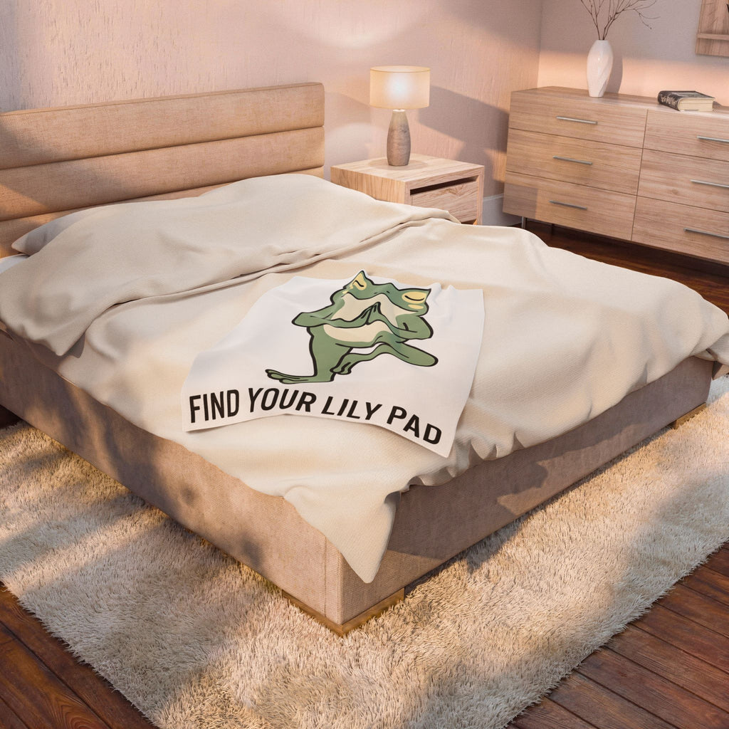 Yoga Frog Blanket Yoga Nature Gift Women Sketch Blanket Toad Blanket Yoga Enthusiast Drawing Illustration Wildlife Graphic Clean Standing Pose