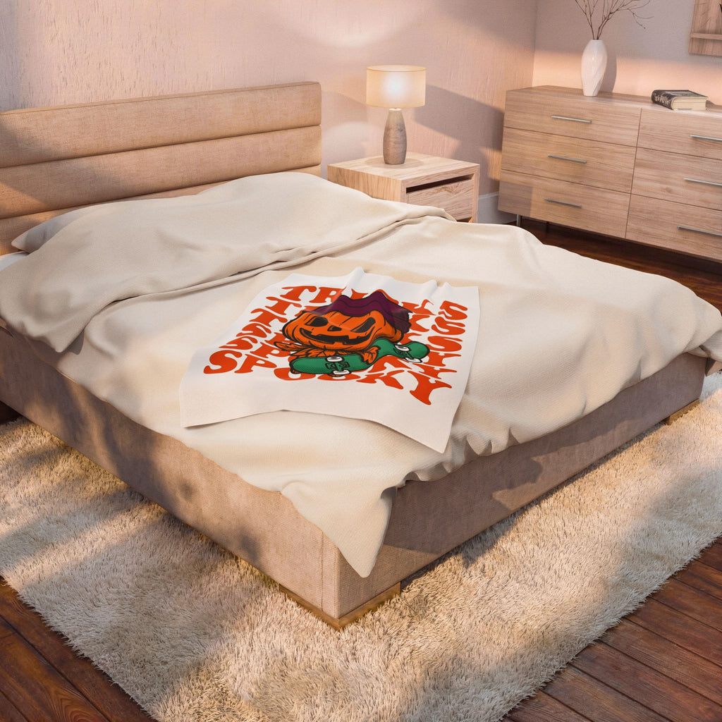 Halloween Pumpkin Halloween Sports Gear Gift Caricature Gourd Halloween Fan Cartoon Athletic Blanket