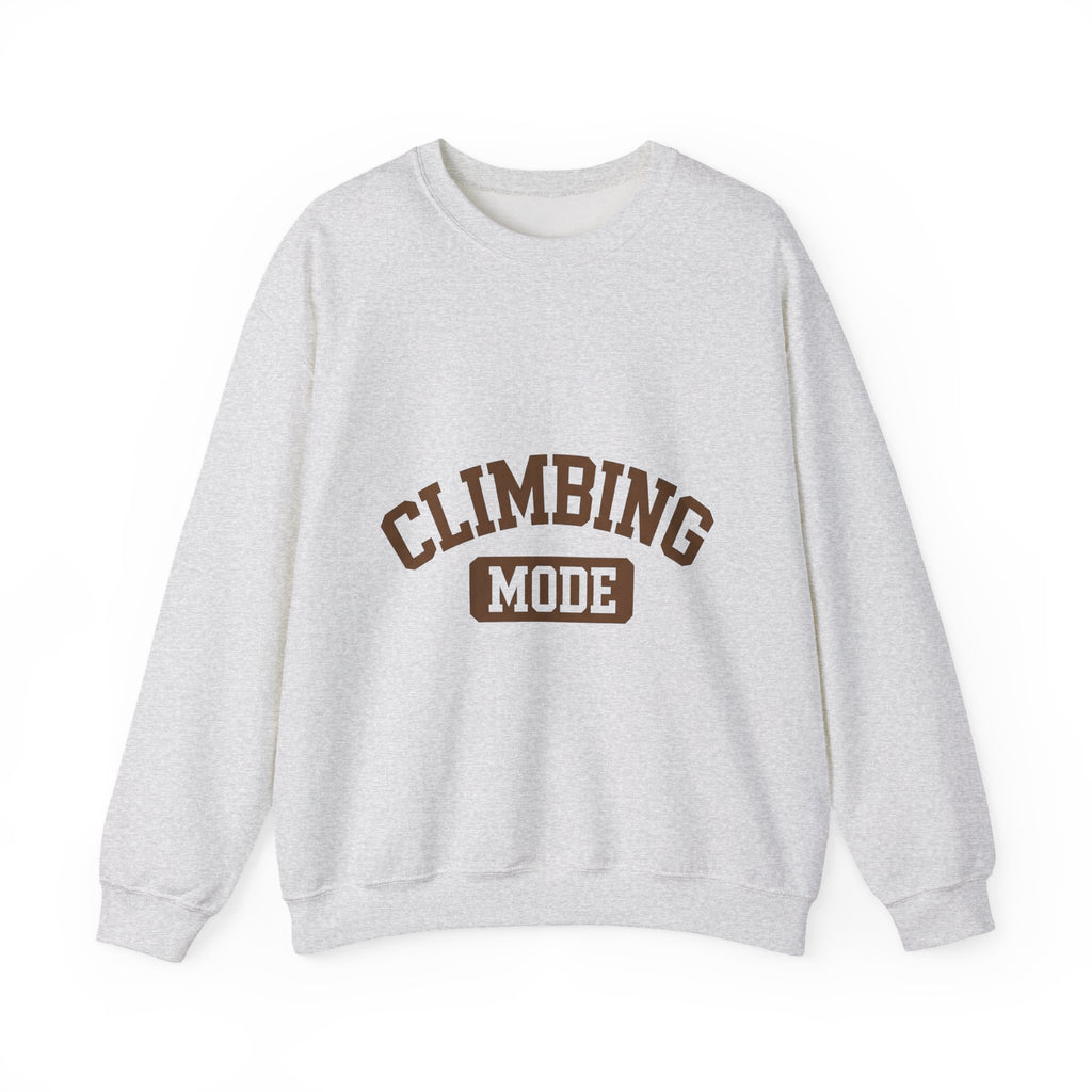 Climbing Text Sweatshirt Climbing Fitness Gift Women Bold Sweatshirt Boulder Sweatshirt Climber Enthusiast Graphic Sweatshirt Workout Graphic Retro Arched