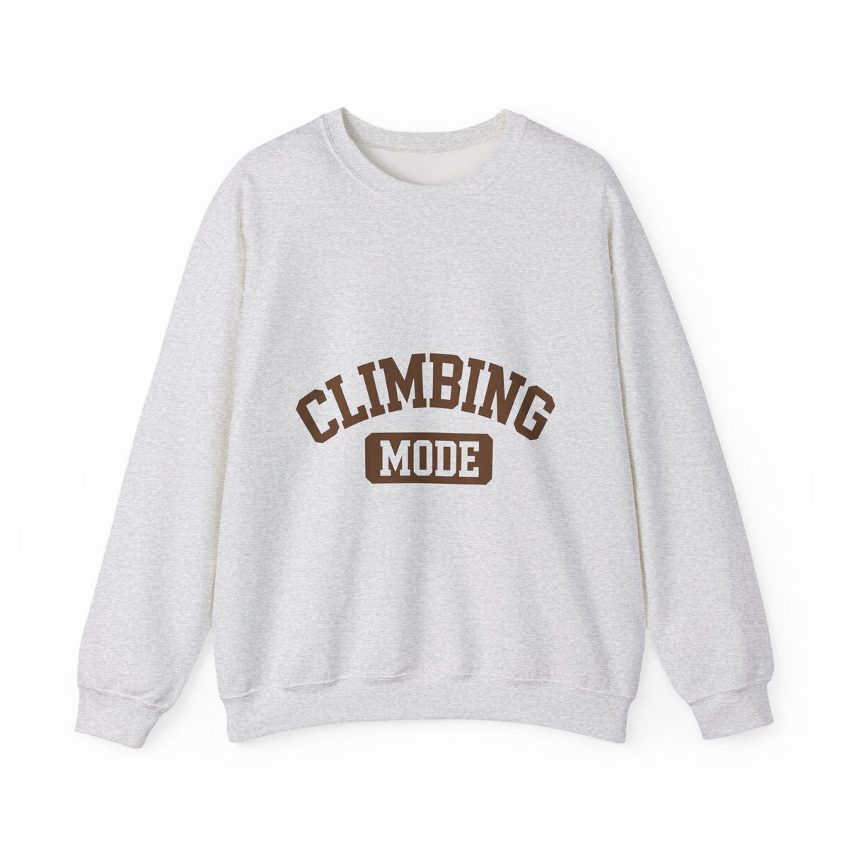 Climbing Text Sweatshirt Climbing Fitness Gift Women Bold Sweatshirt Boulder Sweatshirt Climber Enthusiast Graphic Sweatshirt Workout Graphic Retro Arched
