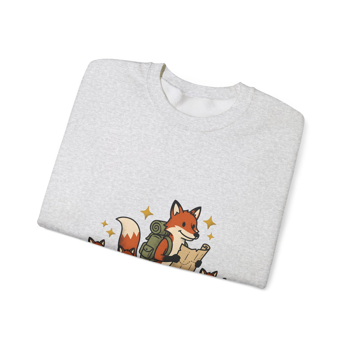 Fox Group Sweatshirt Moms Camping Gift Women Sweet Sweatshirt Foxes Sweatshirt Motherhood Fan Cute Sweatshirt Outdoor Graphic Classic Daypack Sweatshirt