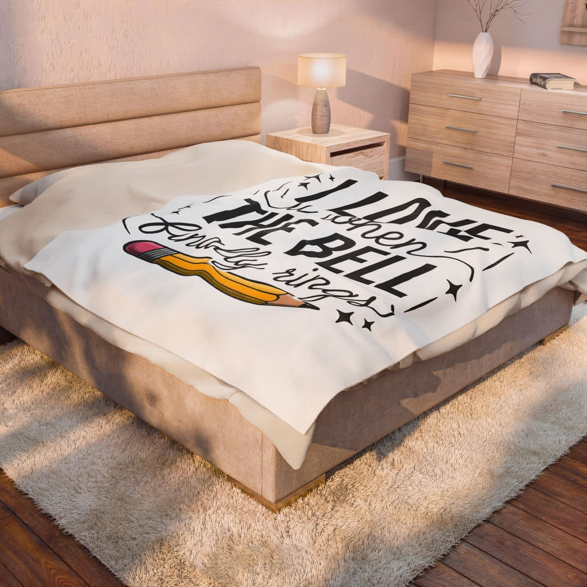 Pencil Illustration Blanket Teachers Education Gift Women Whimsical Blanket Drawing Blanket Educator Enthusiast Artistic Blanket Learning Graphic