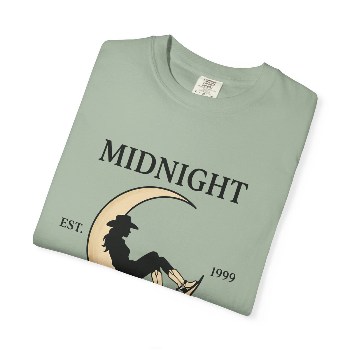 Cowgirl Moon Cowgirl Ranch Gift Cartoon Moonlight Cowgirl Fan Toon Farm Sketch Riding Boots T-Shirt