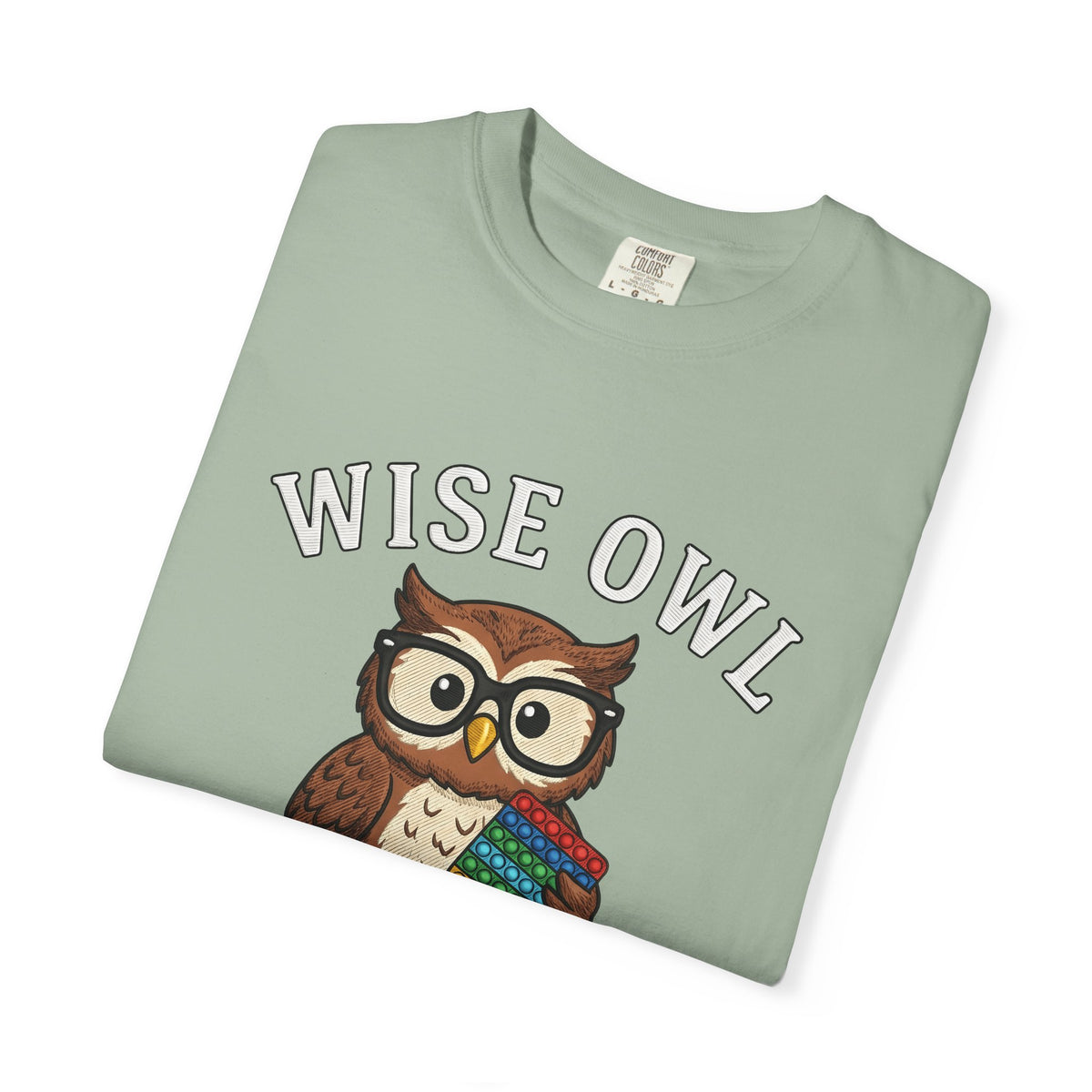 Owl Glasses T-Shirt Teachers Education Gift Women Cartoon T-Shirt Spectacles T-Shirt Educator Enthusiast Comic T-Shirt Learning Graphic Vintage