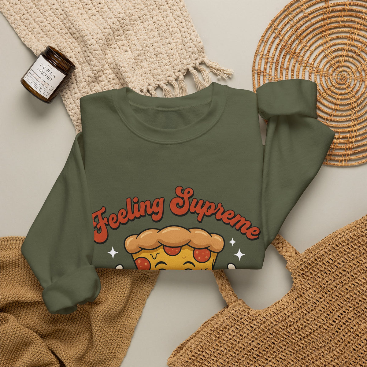Pizza Cartoon Sweatshirt Pizza Food Gift Women Cute Sweatshirt Pizza Sweatshirt Pizza Fan Kawaii Sweatshirt Cuisine Graphic Retro Stars Sweatshirt