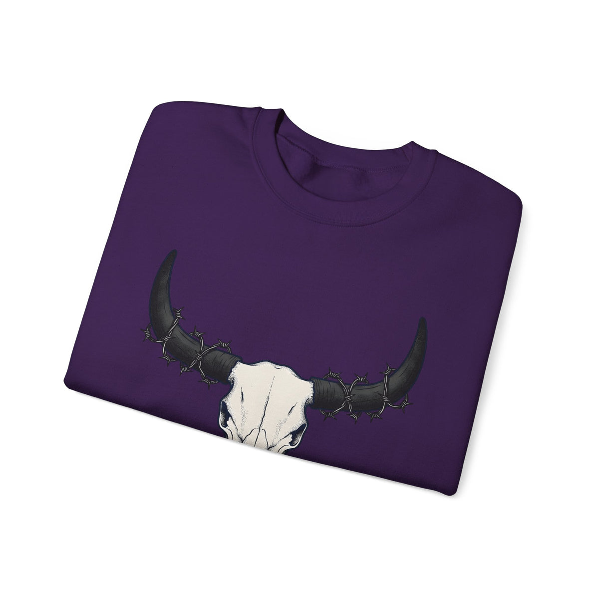 Bull Skull Sweatshirt Cowgirl Ranch Gift Women Western Sweatshirt Cow Skull Sweatshirt