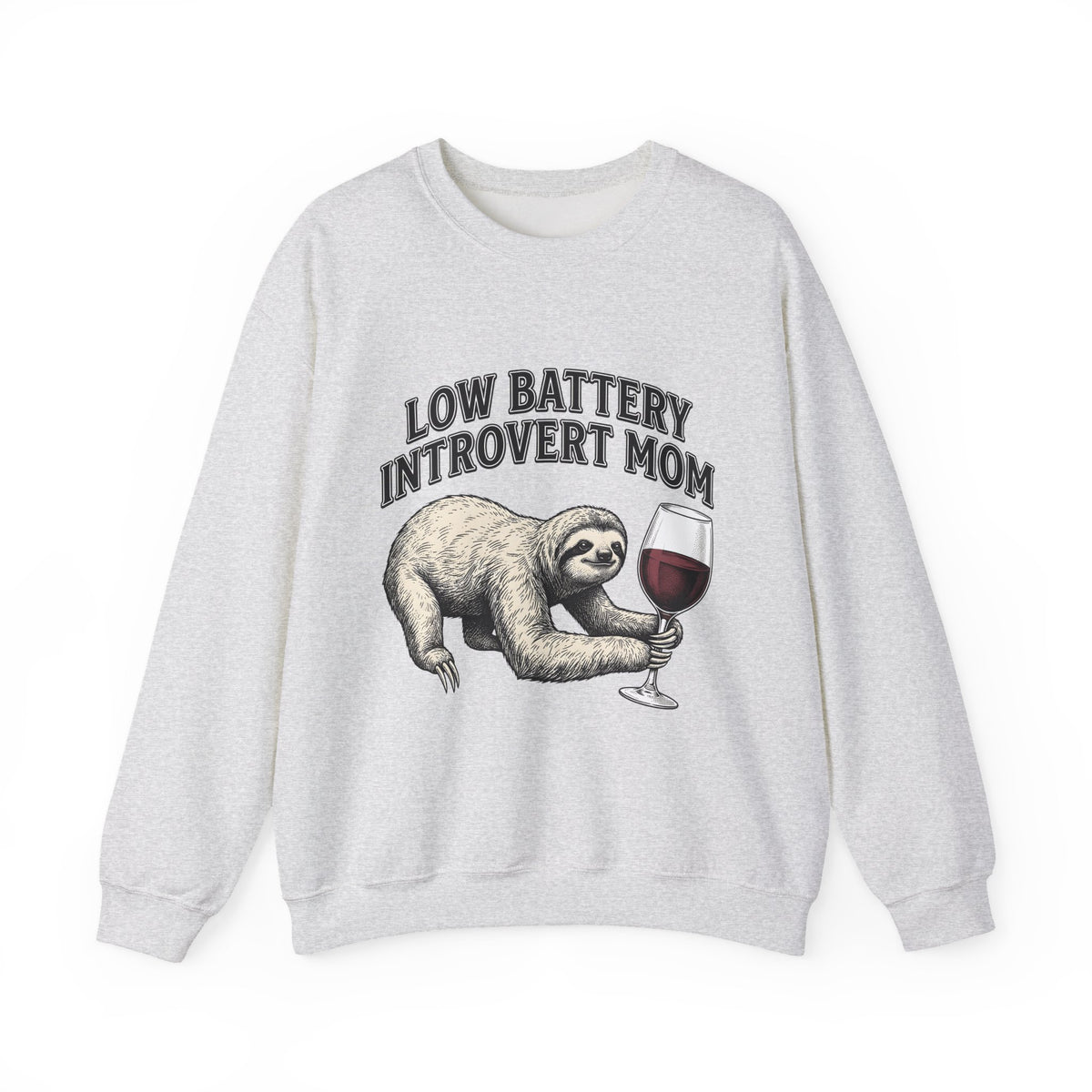 Sloth Wine Goblet Sweatshirt Moms Personality Gift Women Sketch Sweatshirt Wine Glass Sweatshirt Mother Fan Drawing Graphic Retro Glass Sweatshirt
