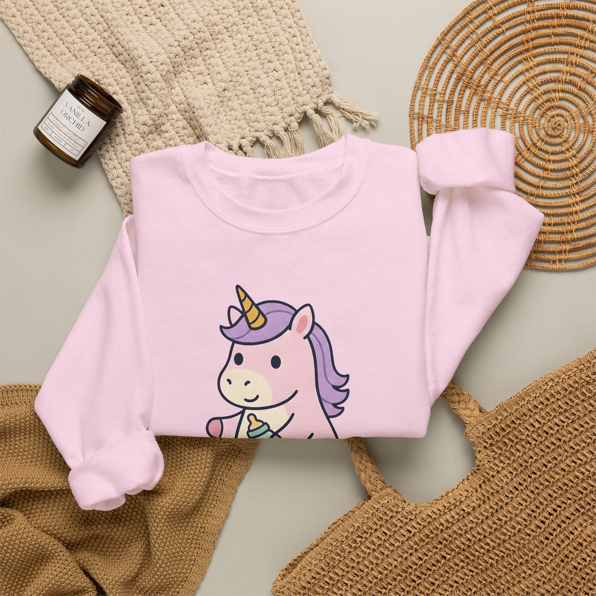 Baby Unicorn Sweatshirt NICU Nurse Clinic Gift Women Adorable Sweatshirt Unicorn Sweatshirt Nurse Practitioner Enthusiast Cute Sweatshirt Medical Graphic