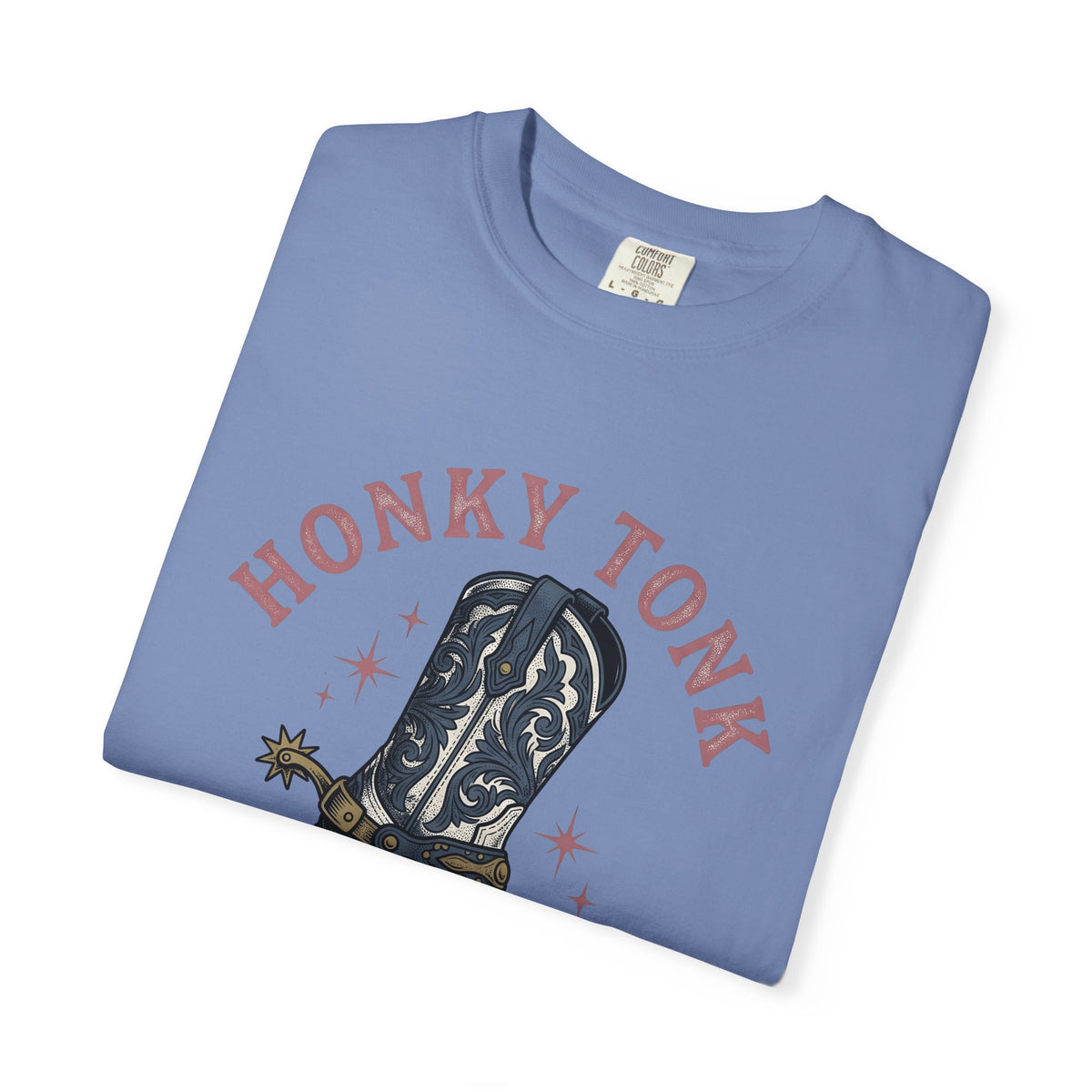 Leather Boot T-Shirt Cowgirl Equine Gift Women Hand Drawn T-Shirt Boot T-Shirt Cowgirl Fan Illustrated T-Shirt Horse Graphic Country Blossom T-Shirt
