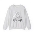 Crescent Moon Sweatshirt Nurses Career Gift Women Line Art Sweatshirt Lunar Sweatshirt Nurse Enthusiast Minimalist Sweatshirt Professional Graphic Clean