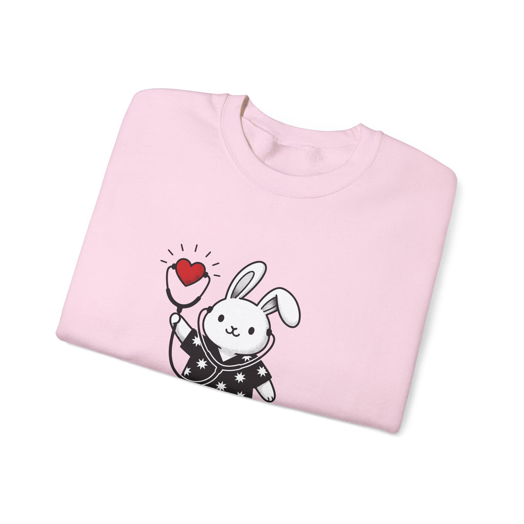 Rabbit Doctor Sweatshirt Nurses Pet Gift Women Kawaii Sweatshirt Bunny Doctor Sweatshirt